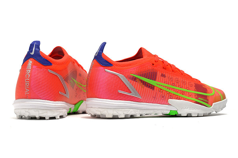 Vapor 14 Elite Kunstrasen Orange mit Neongrün und Blau