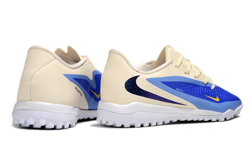 Phantom 6 Low Kunstrasen Weiß mit Blau