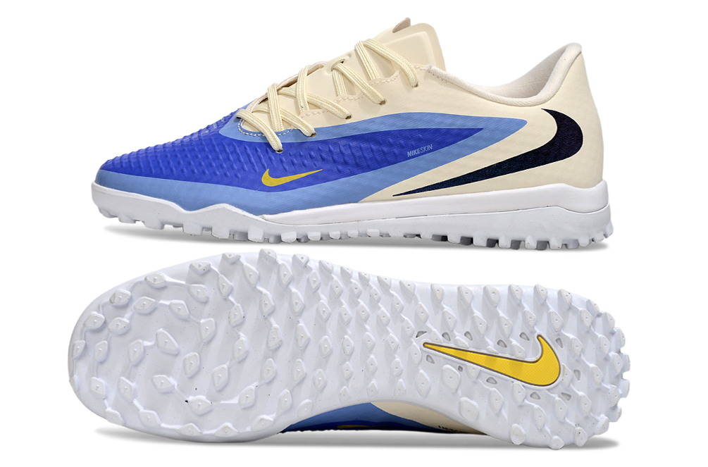 Phantom 6 Low Kunstrasen Weiß mit Blau